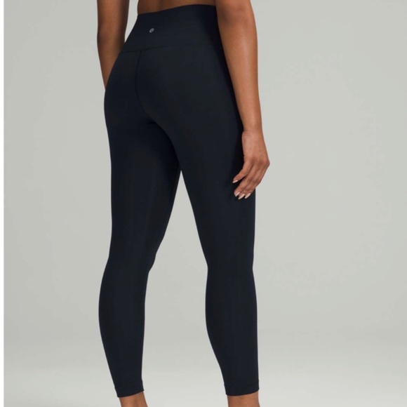 lululemon athletica Pants - #157 Lululemon Wunder Under *Ribbed Fabric High-Rise Tight 25" True Navy